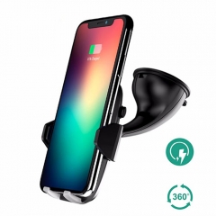 Snelle qi draadloze auto quick charger draadloze oplader stand auto mount voor galaxy s6 s5 s7 s9 edge s8 plus iphone X 8 plus