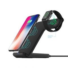 DCAE 2 in 1 Snelle Opladen Draadloze Oplader voor Apple horloge 2 3 Qi Draadloze oplader Voor iPhone X 8 Plus Voor Samsung S9 S8 note 8