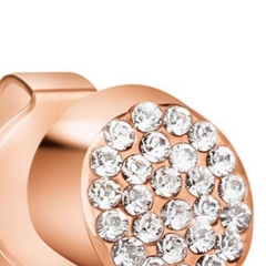 Rose gold 'Brilliant' crystal stud earrings