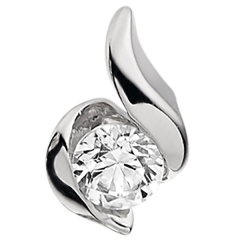 9ct White Gold 0.10ct Wrapped In Love Diamond Earrings