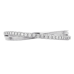 9ct White Gold 0.15 Total Carat Weight Diamond Wedding Band