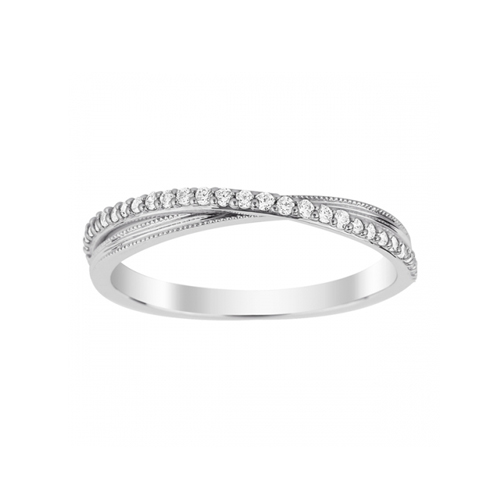 9ct White Gold 0.15 Total Carat Weight Diamond Wedding Band