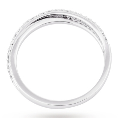 9ct White Gold 0.15 Total Carat Weight Diamond Wedding Band