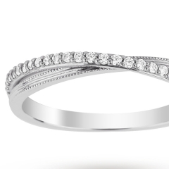 9ct White Gold 0.15 Total Carat Weight Diamond Wedding Band