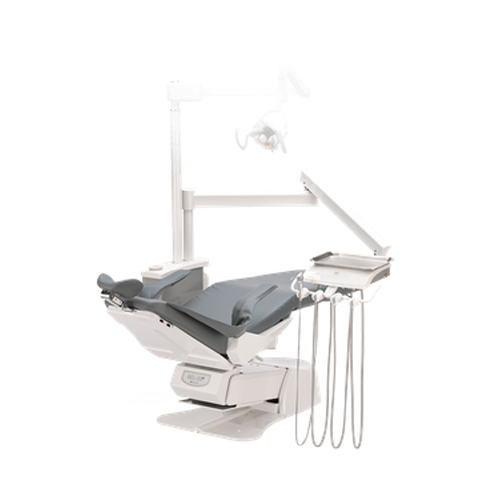 DCI Over the Patient Automatic Dental Unit with PMU w/Cuspidor, Gray PN DO4150