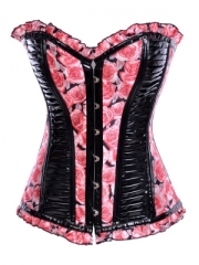 Pink And Black Women Corsets