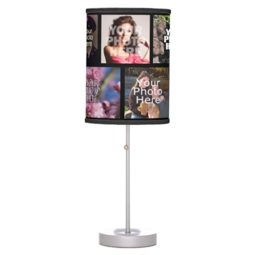 Custom Photo Collage Table Lamps