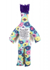 Aqua Multi Bright Floral , Violet Hair - Stress Relief, Gag Gift