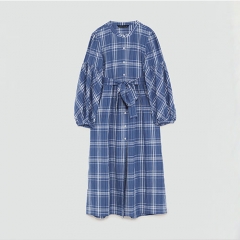 2018 New Women's Plaid Long Edition Shirt