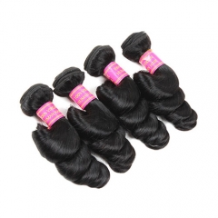 Indische Losse Golf Bundels Met Vetersluiting Niet Remy menselijk Haar Bundels Met Sluiting Met Baby Haar Gratis Midden Drie